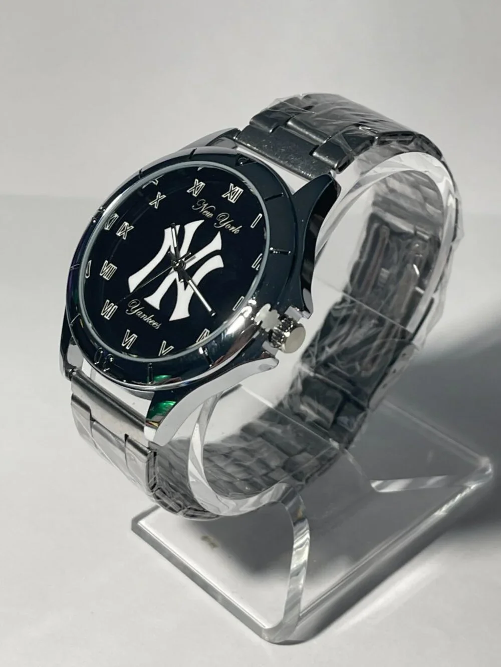 New York Yankees MLB Stainless-steel Men's Watch NEW - Picture 4 of 9